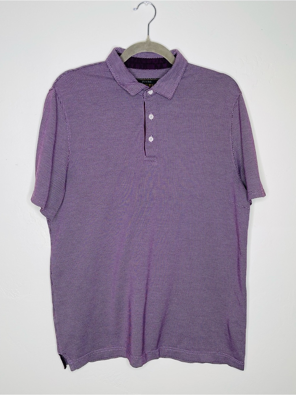 Jos. A. Bank Reserve Men’s Purple Pima Cotton Polo Shirt Size Large